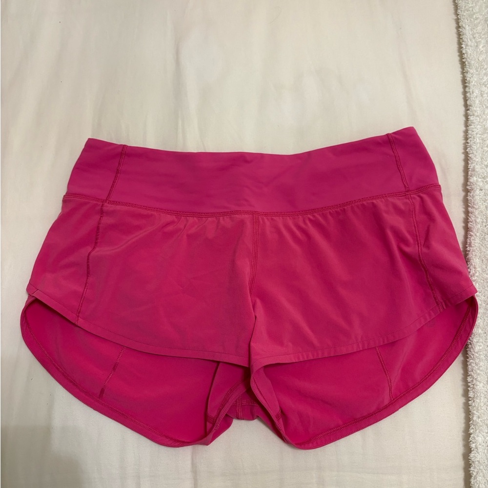 Lululemon Athletica Speed Up Low-Rise Lined Short, 2.5”, Size 6, Hot Pink